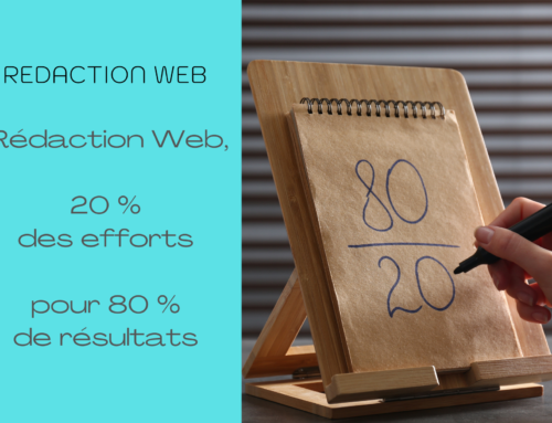 Rédaction Web, 20 % des efforts pour 80 % de résultats